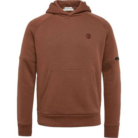 Cast Iron, Hooded regular fit cotton blend cappuccino Bruin, Heren, Maat:XL,Katoen
