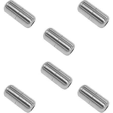 Skotrådkapsel, 6 stk Metallkapsel Skotråder, Metallspenne, Skotrådspenne Lås, Metall Skotråd Lukking, For Ingen Knyting