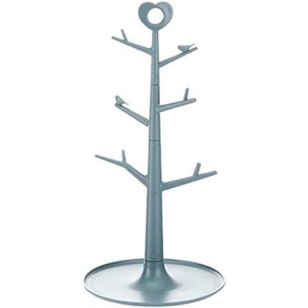 Mugghållare Trä, Mugghållare Kaffe Mugghållare Avtagbar Organizer Muggställ Stativ Bänkskiva Muggträd Hemförvaring Muggkrokar för Bänk (Blå)