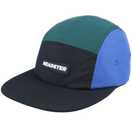 Headster - Nero 5panel Cappellino - Kids Twist Runner Nylon Lagoona Blue 5-Panel @ Hatstore
