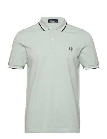 Twin Tipped Fp Shirt Polos Short-sleeved Grøn Fred Perry