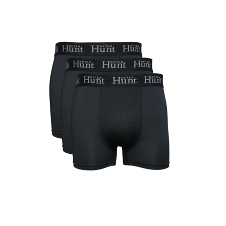 After Hunt Mens Boxer Underwear Short 3-pack Black