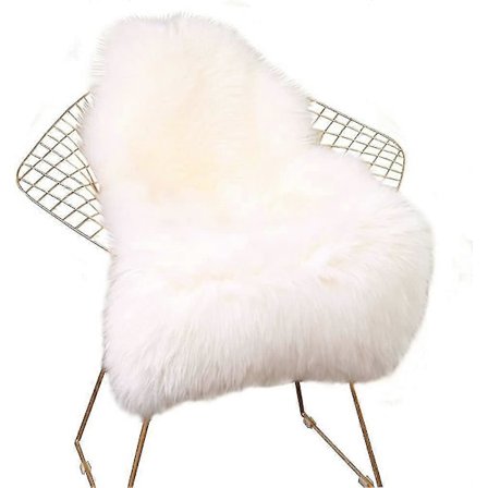 Fuskepels Teppe Mykt Luftig Teppe, Røfflugg Tepper Falske Saueskinn Tepper Gulvteppe Acsergery Gave