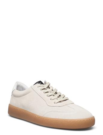 Suede Troy Low-top Sneakers Creme Mads Nørgaard