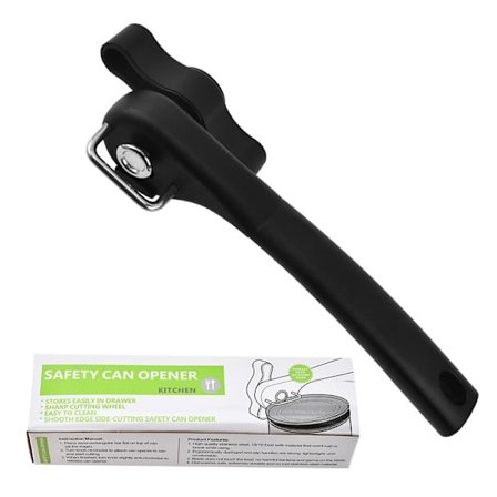 Sikker Dåseåbner - Glat Kant, Ergonomisk Design, Fødevaregodkendt Rustfrit Stål til Køkken & Restaurant