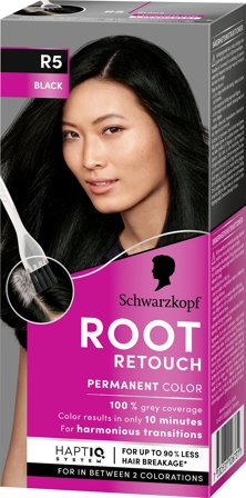 Schwarzkopf Root Retouch Permanent Colour R5 Black, Hår, Hårfarve, Retouch Farvespray