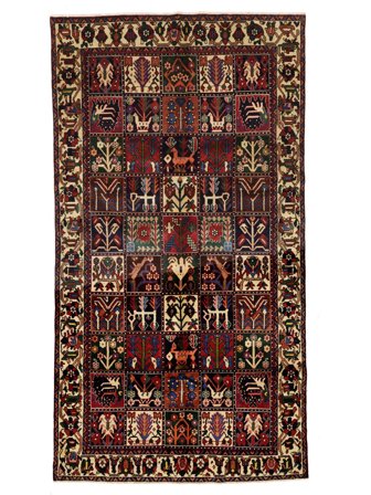 Orientalisk Bakhtiar Matta 153X281 (Ull, )