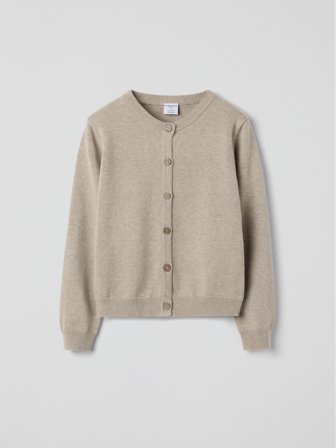 Polarn O. Pyret Stickad kofta - 86 - barnkläder - beige