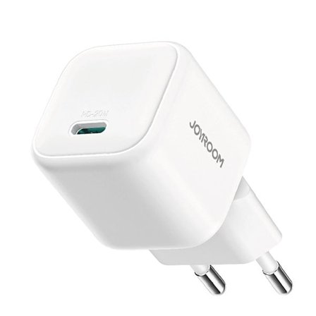 Joyroom GaN USB-oplader 20W med USB-C-strømforsyning - hvid