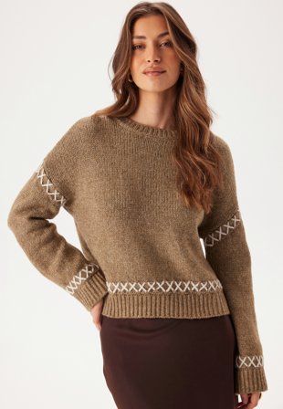 ONLY Onlamanda Life Ls O-neck Detai Tøj