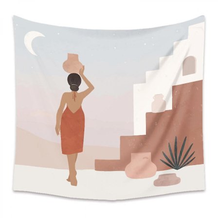 Väggbonad i litterär stil, lämplig för sovrumsdekoration 210, 39 x 59 tum