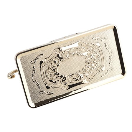 Antikt Vintage Toalettpappershållare i Mässing med Hyllplan för Telefon, Väggmonterad, Guld Färg