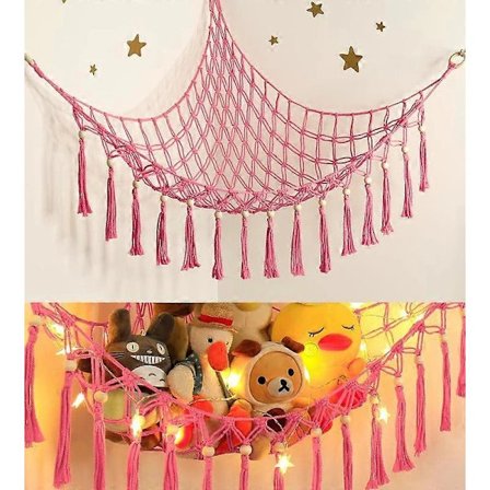 Stoppdjur Förvaringshängmatta med LED-ljus