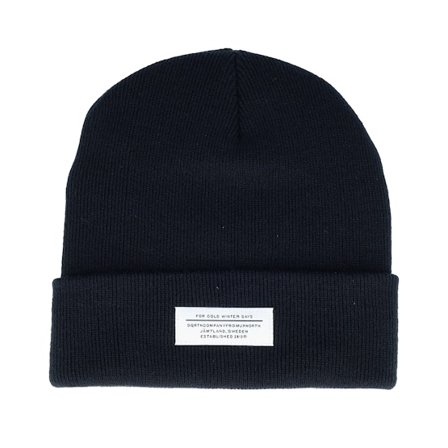 SQRTN - Svart cuff Lue - Cold Winter Beanie Black Cuff @ Hatstore