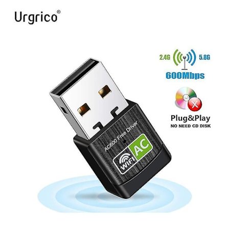 Dobbelt bånds USB WiFi-adapter 2.4G 5GHz PC Trådløs