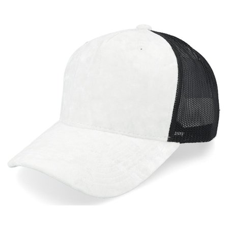 Equip - White trucker Czapka Z Daszkiem - Velvet White/Black Trucker @ Hatstore