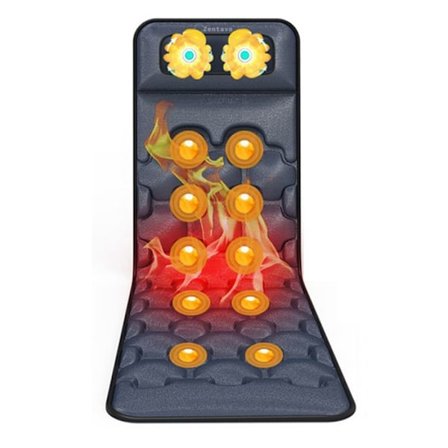 Lämpöhierontatyyny - LUNAVO - Shiatsu - 3 lämpötilan tasoa - 9 nopeutta - Säädettävä ajastin - Sametti