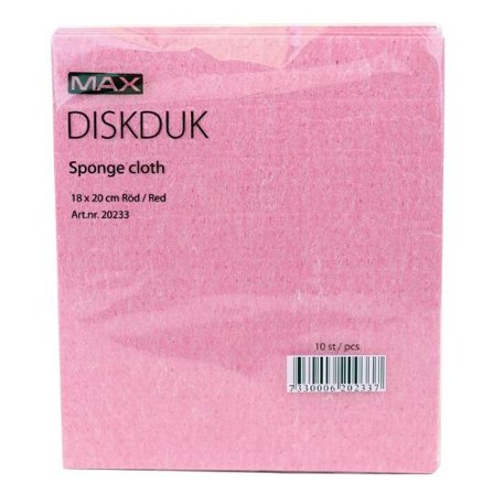 MAX Diskduk röd 10/fp - Lyreco - Städ och hygien - Städdukar och diskdukar - Diskdukar och svampdukar