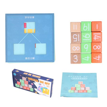 Lasten puinen lohko aritmeettinen lelu numero laskenta lohkot matematiikan opetuslelu