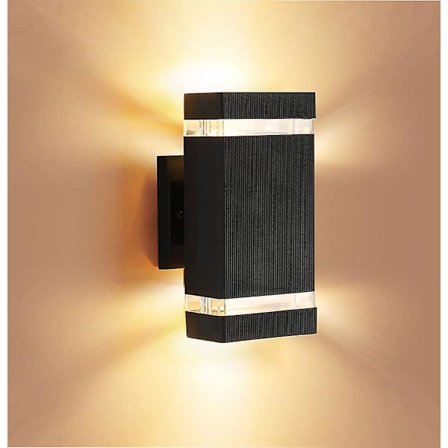 Dusk til Dawn Utendørs Belysning, Utendørs Lysarmatur Med LED-pærer, Utendørs Vegglamper IP65 Vanntette Aluminium Opp Og Ned Utendørs Lys For Hus