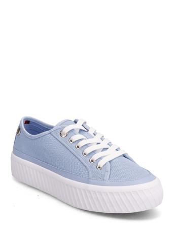 Platform Vulcanized Sneaker Lave Sneakers Blå Tommy Hilfiger*Betinget Tilbud