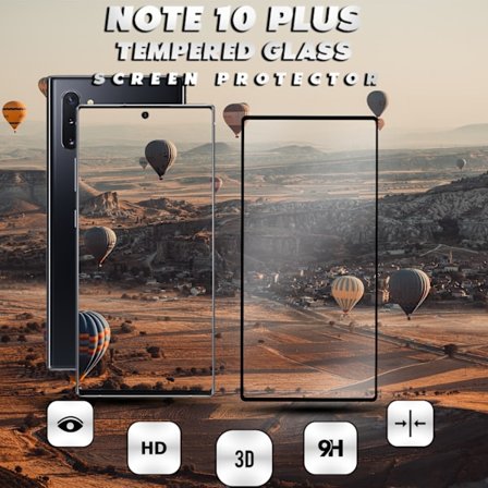 Samsung Galaxy Note 10 Plus - Härdat Glas 9H – 3D Skärmskydd - Super kvalitet