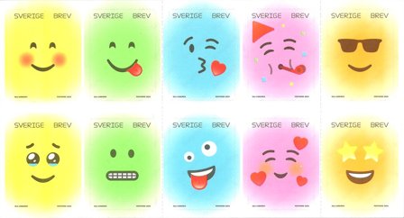 Sverige - Følelserne udenpå - Postfrisk sæt 10v