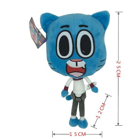 The Amazing World Of Gumball Cartoon Doll Gumball Chewing Gum Lasten Anime Pehmolelu