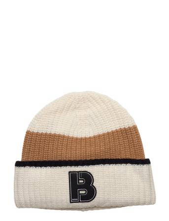 Zarinia Accessories Headwear Beanies Creme BOSS