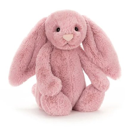 Kaninplys, blødt plys kaninlegetøj, bedårende krammevenlig gave til børn, piger, drenge (Bonnie Bunny 31 cm) Mørk Pink[TB] Dark Pink 31cm