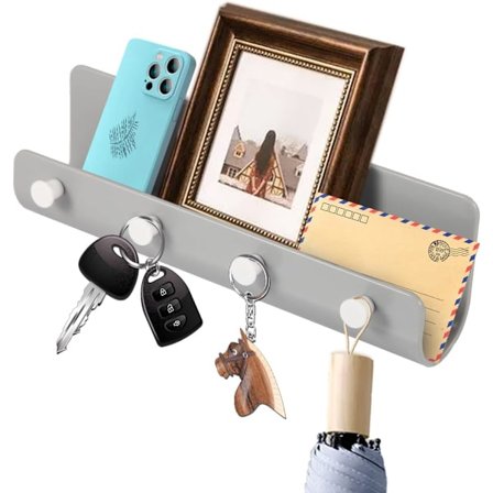 Pähkinät Avainteline Avaimenkoukku Avaimenkoukut Itseliimautuva Pidike Seinälle Kiinnitettävä Avaintaulu Avaimenripustin 4 Koukulla Seinälle, Kotiin, 