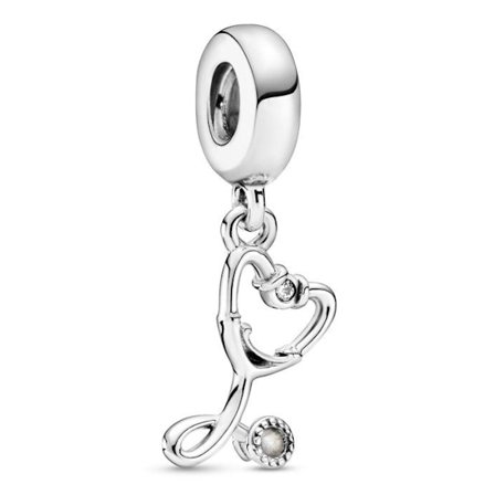 Berlock - Pandora - 799072C01 - Silver - Svart - Dam