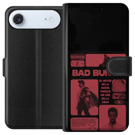 Kompatibel Tegnebogsetui til Apple iPhone 17 Air Bad Bunny NFL-inspireret skjoldlogo med amerikansk fodbold og stjerner