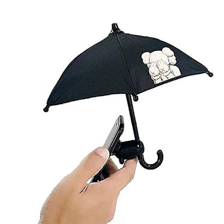 Sød mobiltelefonholder med solparaply - Kreativ skrivebords-telefonholder - Udendørs mobiltelefonholder solskærm, holdbar mobiltelefon sugekop hol