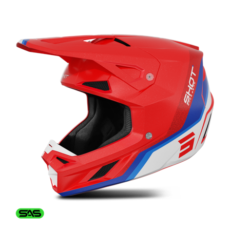 MX-kypärä Shot Speed Helmiäispunainen L