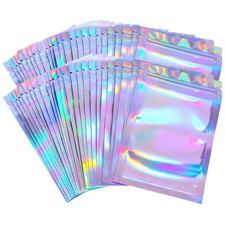 100 selvlåsende poser, gjenbrukbare selvlåsende poser, selvlåsende smykkeposer, smykkeposer, emballasjeposer (10.00X7.00X0.10CM, som vist på figur 1)