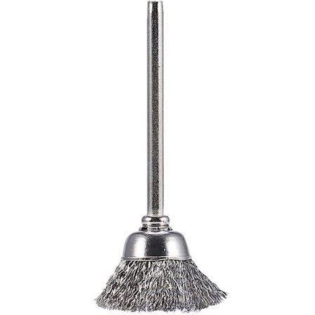 5 st 15 mm stålborste för roterande verktyg rak slipmaskin