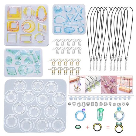 Silikone Ringform Kreativ Smykke Epoxy Harpiks Støbningsforme Til Halskæde DIY