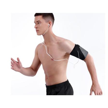Universalt Löpning Sport Armband Mobiltelefon Reflex Waterproof Black Black: L
