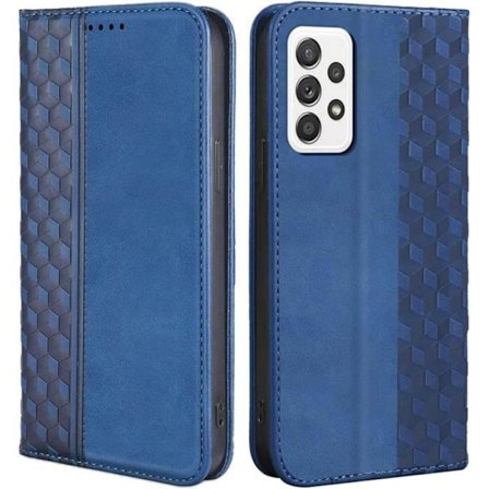 Coque - til Samsung Galaxy A52 4G/5G - Syntetisk Læder - Magnetisk Lukning - Marineblå