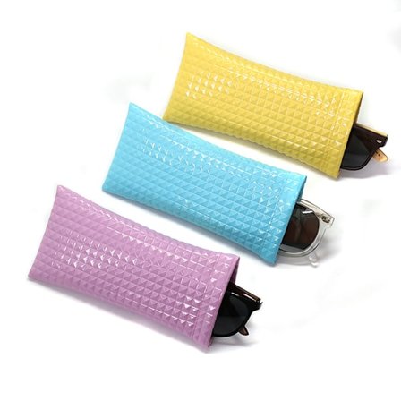 3 stk. Bærbar Brilleetui Solbriller Goggles Etui for Kvinner PU