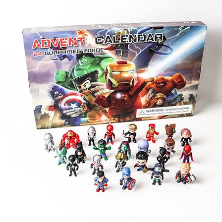 2025 Adventskalender Avengers 2, 24 dagers nedtellingskalender, Adventskalender overraskelsesgave til barn