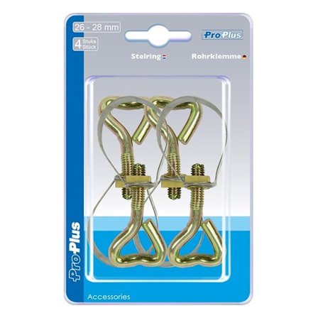 Rörklämma 26-28mm 4 stycken i blister