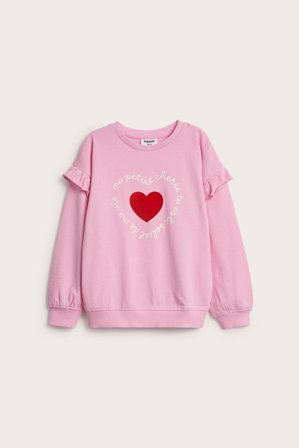 Kappahl | Bluza z falbaną | Jasnoróżowy