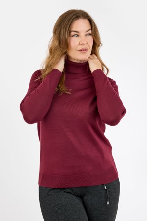 BRANDTEX - Strik - Bordeaux - Rullekrave