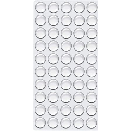 Klara Gummifötter, 100 st Självhäftande Gummikuddar, Halkfria Skåpsstoppar, för Möbel- Låd- Dörrar Skärbrädor