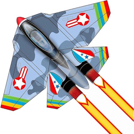 Leijat lapsille ja aikuisille, retkeilyyn ja ulkopeleihin, leijalajitelma leijanuoralla ja -kelalla, helppo kuljettaa ja koota (Fighter)