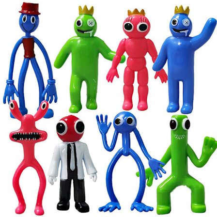 6/8 st Pvc Rainbow Friends Figur Leksaker Modell Mini Figurer Tårtdekoration Dekorationstillbehör Barnpresenter 2