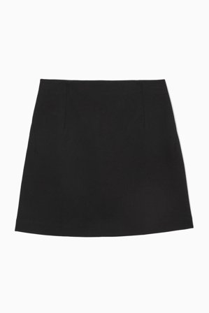 COS Women's Twill Mini Skirt in Black