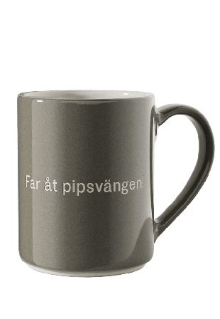 Design House Stockholm Astrid Lindgren Mugg Glas Grå 10X8,5